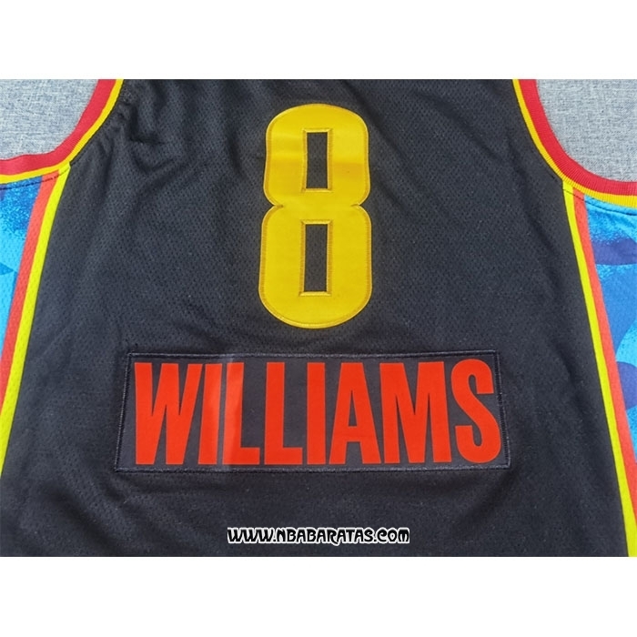 Camiseta Oklahoma City Thunder Jaylin Williams #8 Ciudad 2024-25 Negro